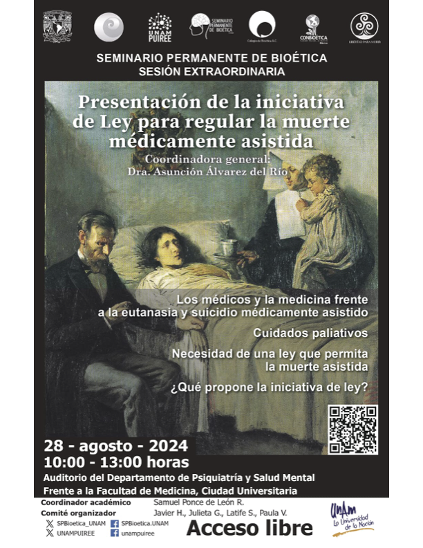 Portada Presentación de la iniciativa de Ley para regular la muerte médicamente asistida